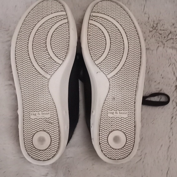 Rag & Bone Leather New York Classic Black and White Comfy Preppy Casual Sneaker - Picture 8 of 8